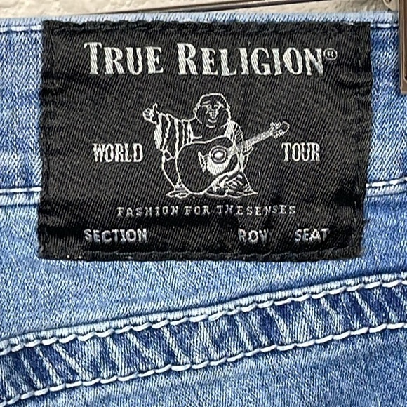 True Religion Halle Mid Rise Super Skinny Jeans Medium Wash Sz 29 - Picture 6 of 13